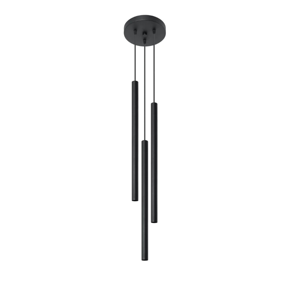 Sollux Lighting LED pendellampe Sort PASTELO, 3xG9 fatninger, Aluminium, IP20, CE RoHS, 220-240V