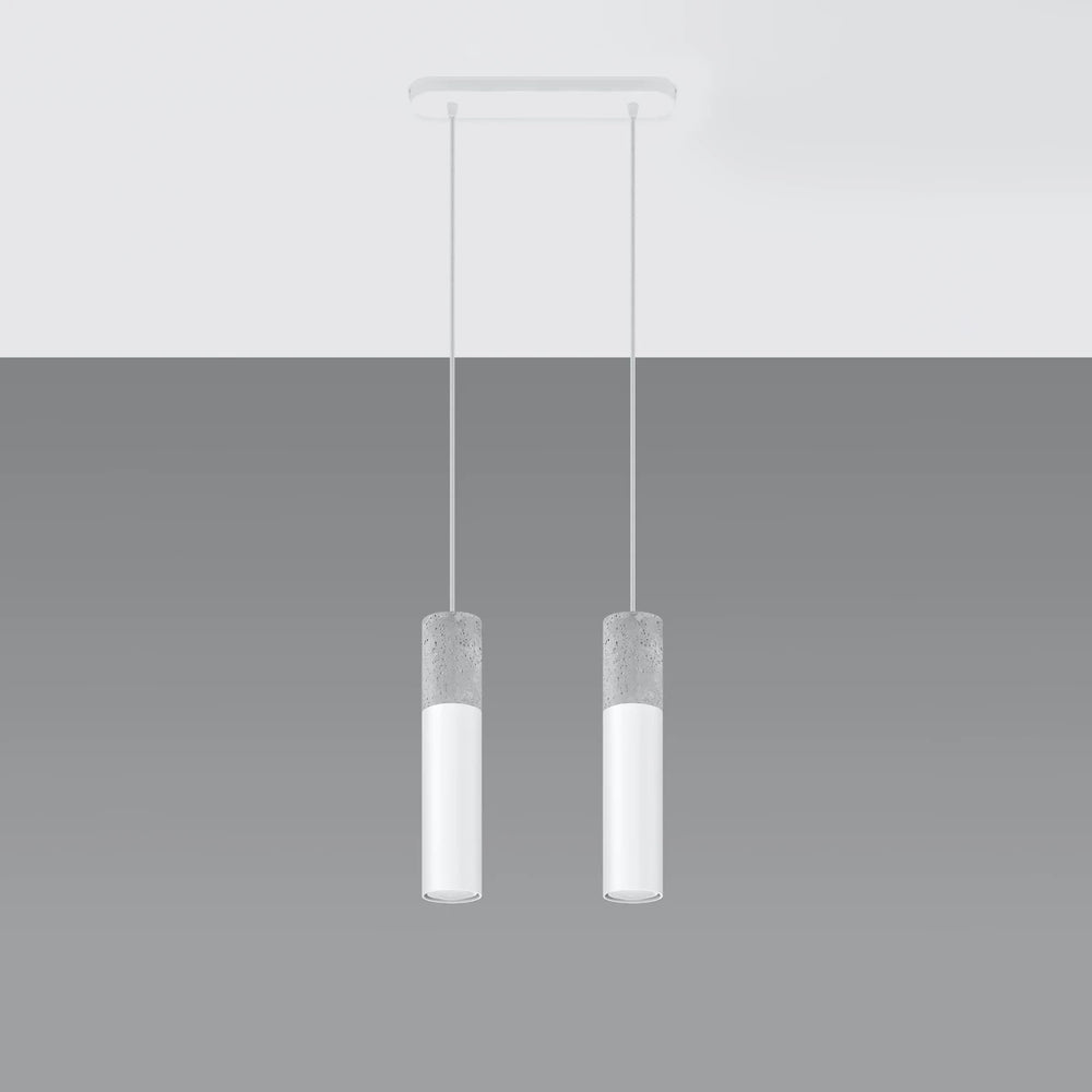 Sollux Lighting LED pendant light Borgio, 2xGU10, IP20, 220-240V, Aluminium and Steel, Matte Gold finish