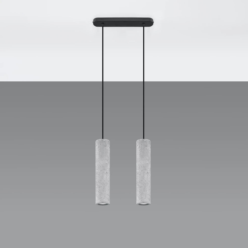 Sollux Lighting LED pendellampe LUVO med 2x GU10 fatninger, IP20, aluminium mat guld, 220-240V