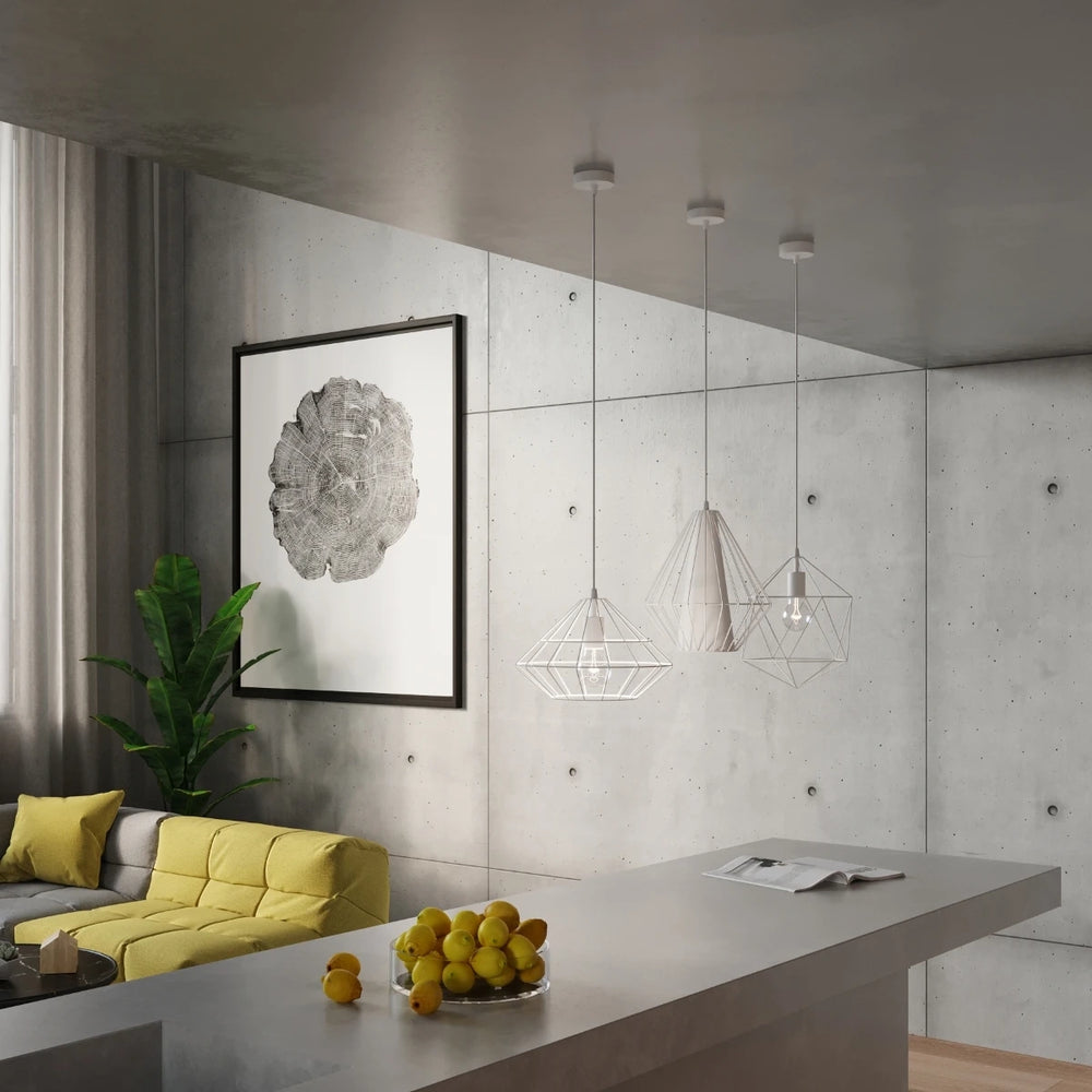 Sollux Lighting LED pendelarmatur Mandelino med E27 fatning, IP20, Mat Guld Messing, 220-240V, CE RoHS