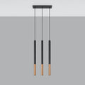 Sollux Lighting LED pendellampe MOZAICA Sort Kobber, 3xG9, 220-240V, IP20, Aluminium, CE RoHS