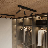 Sollux Lighting LED plafondspot zwart EYETECH, 6xG9 fitting, IP20, aluminium mat goud messing, 220-240V