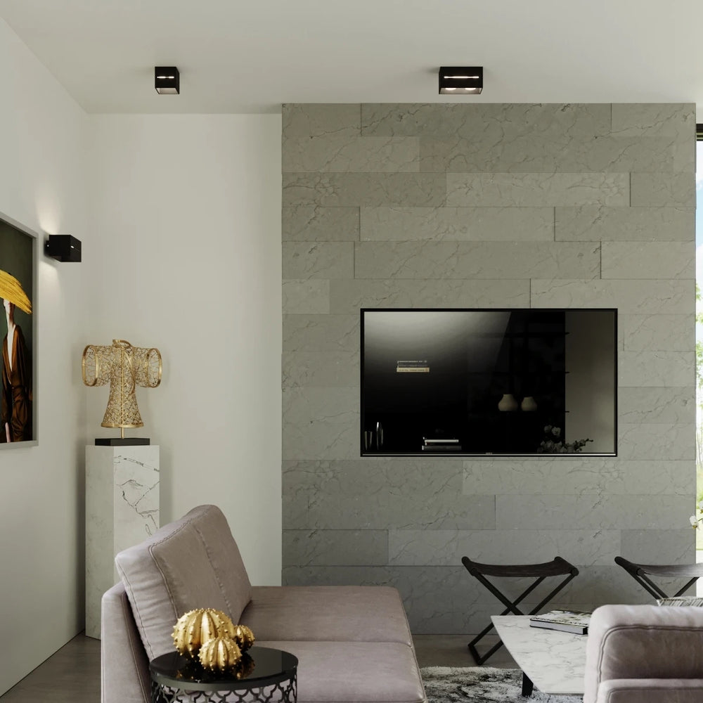 Sollux Lighting LOBO MAXI LED væglampe Sort, IP20, aluminium, 220-240V, maks 50W, CRI 80, CE RoHS