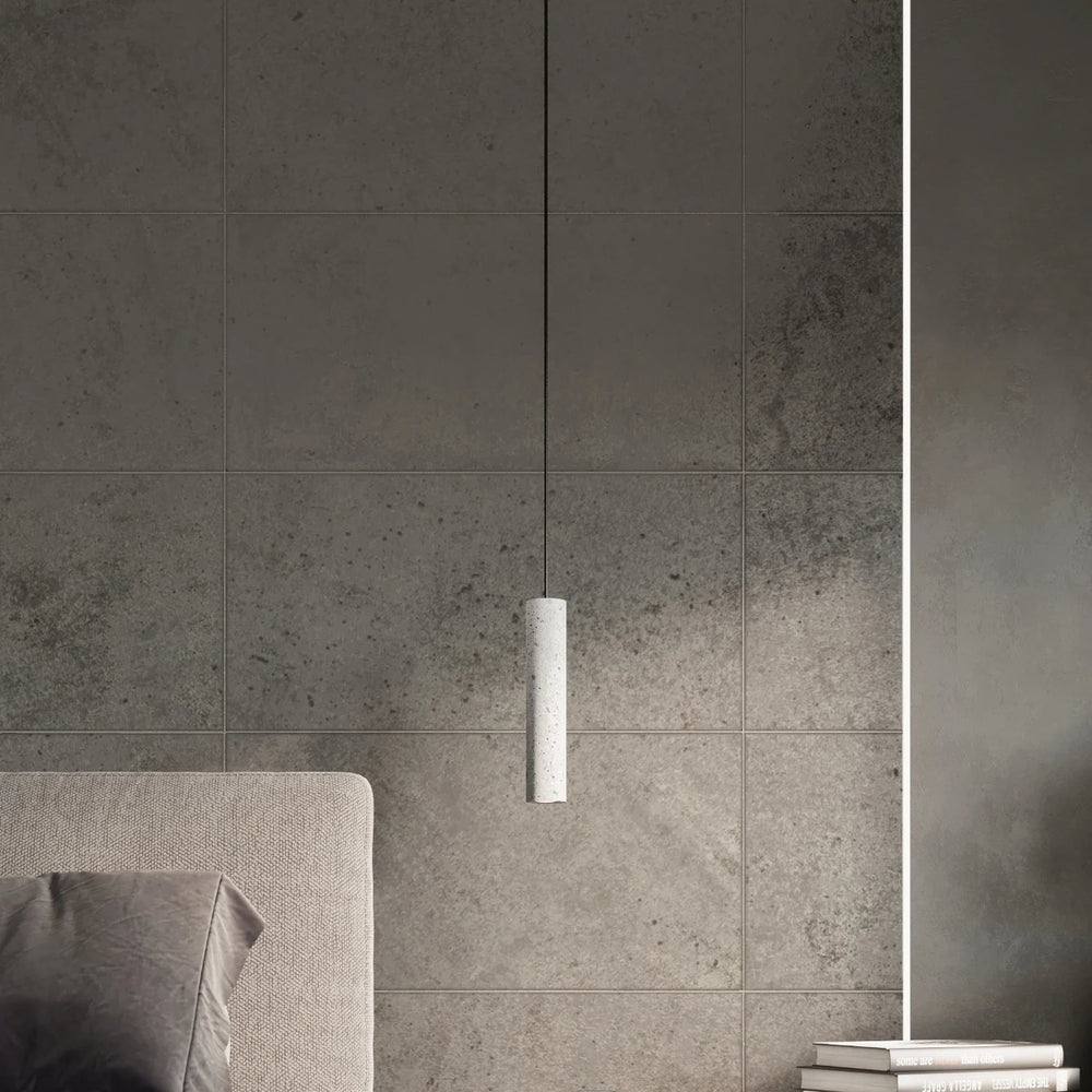 Sollux Lighting LUVO LED pendant lamp, GU10 socket, concrete Grey, IP20, 220-230V, 300mm height, CE certified