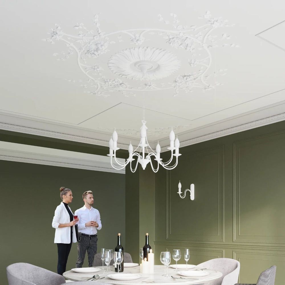 Sollux Lighting MINERWA 7 lysekrone, LED klar, IP20, 220-240V, Mat Guld Messing, Aluminium, maks 50W