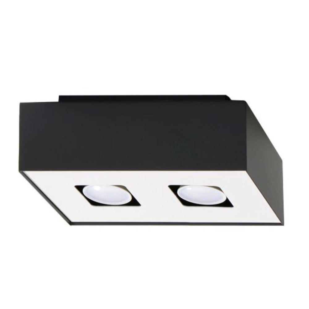 Sollux Lighting MONO 2 LED loftspot Sort, IP20, Aluminium, 4x35W maks, 220-240V, CE RoHS