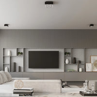 Sollux Lighting MONO 4 ceiling spotlight Black, LED compatible, IP20, Aluminium, 220-240V, 4x35W max