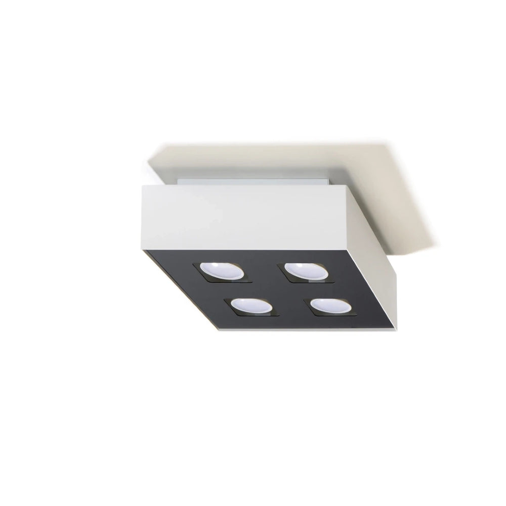 Sollux Lighting MONO 4 LED loftspot, IP20, 220-240V, maks. 4x35W, Aluminium Mat Guld finish