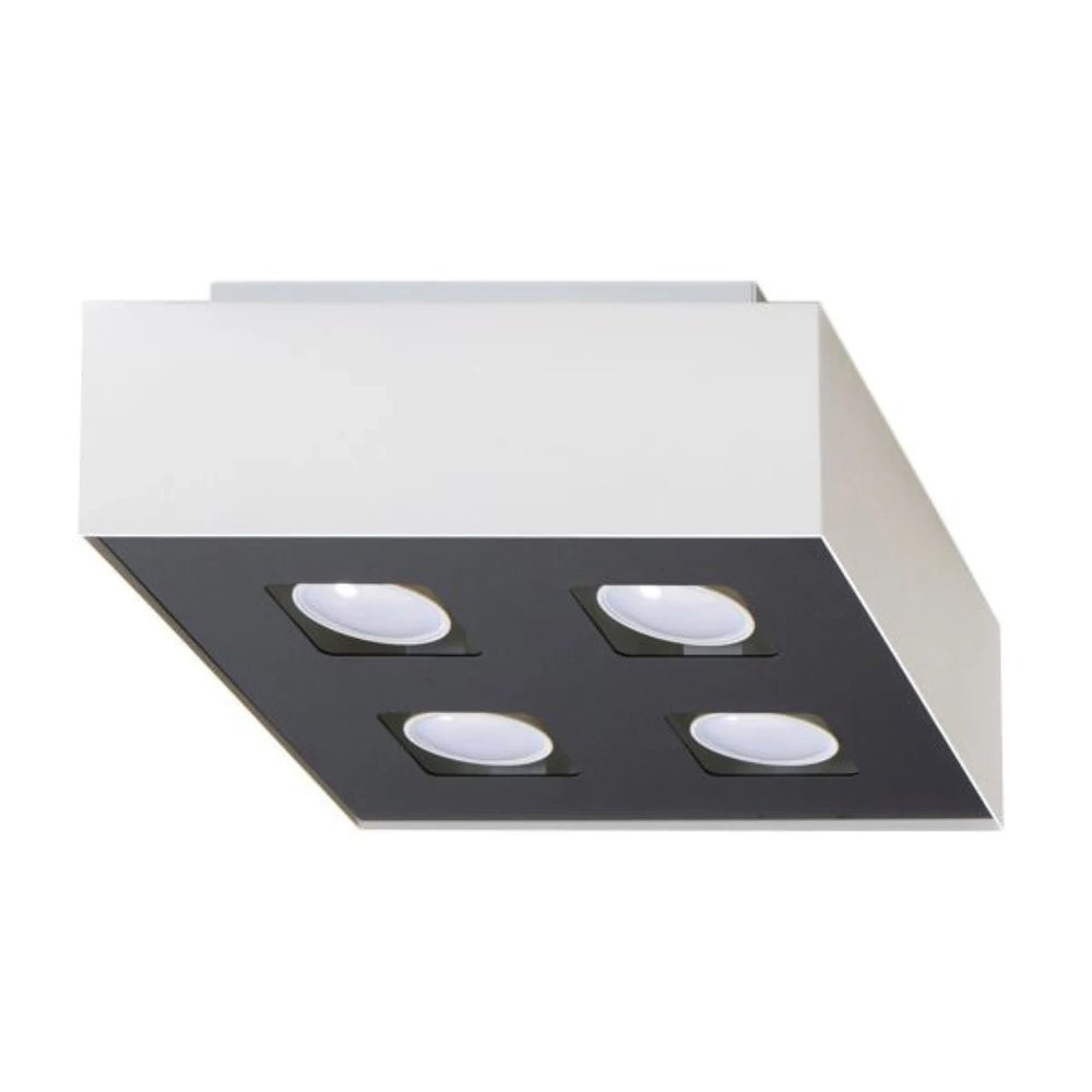 Sollux Lighting MONO 4 LED loftspot, IP20, 220-240V, maks. 4x35W, Aluminium Mat Guld finish