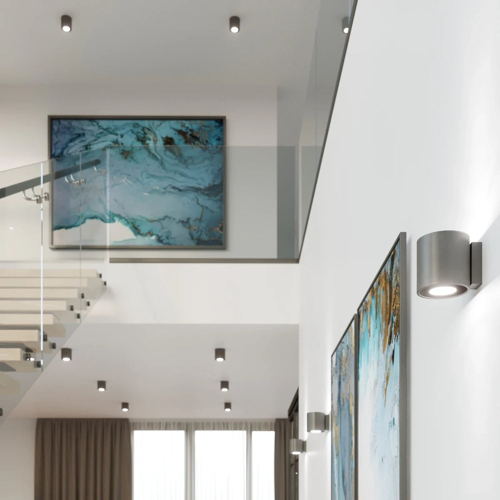 Sollux Lighting ORBIS 1 LED væglampe Antracit, Aluminium, G9 fatning, 12W maks., 220-230V, IP20 CE