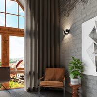Sollux Lighting ORBIS 2 væglampe Sort, LED kompatibel, IP20, Aluminium, 220-240V, max 50W, CE RoHS