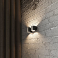 Sollux Lighting ORBIS 2 væglampe Sort, LED kompatibel, IP20, Aluminium, 220-240V, max 50W, CE RoHS