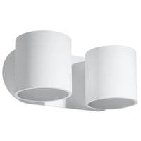 Sollux Lighting ORBIS 2 væglampe LED kompatibel, IP20, 220-240V, Aluminium Mat Guld Finish, CE RoHS