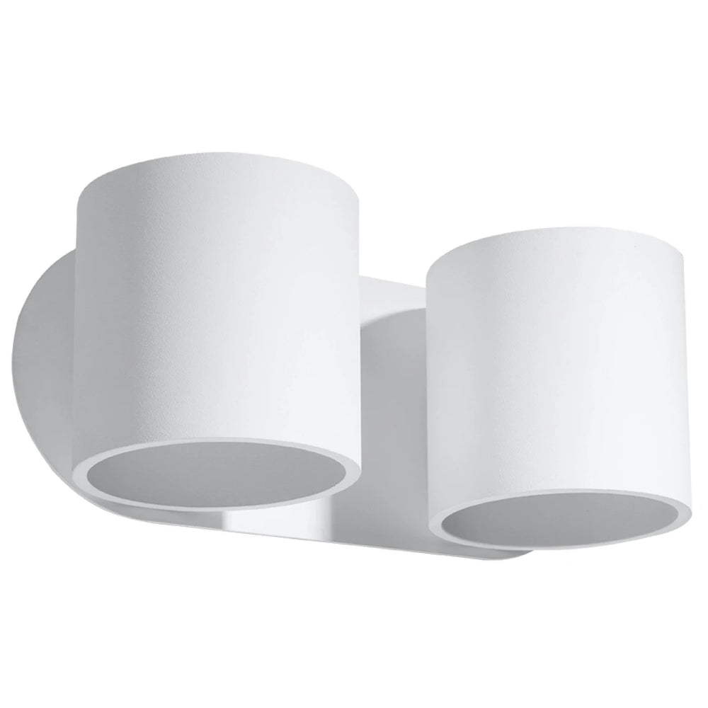 Sollux Lighting ORBIS 2 væglampe LED kompatibel, IP20, 220-240V, Aluminium Mat Guld Finish, CE RoHS