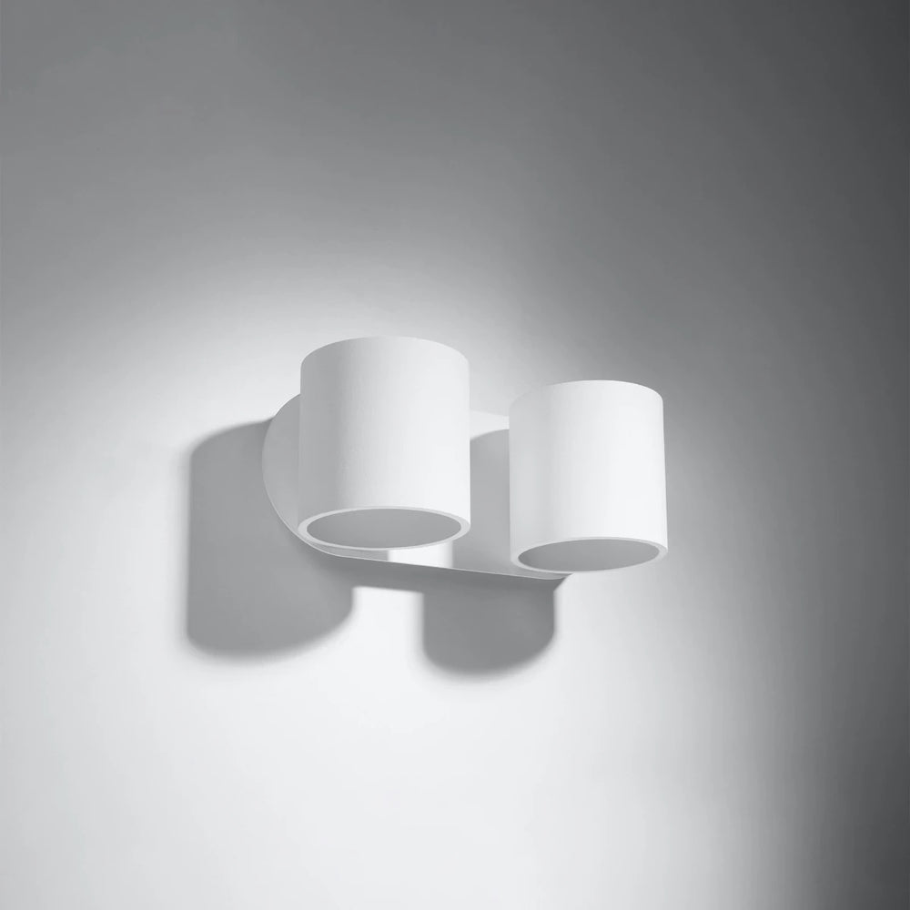 Sollux Lighting ORBIS 2 væglampe LED kompatibel, IP20, 220-240V, Aluminium Mat Guld Finish, CE RoHS