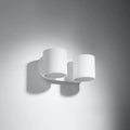 Sollux Lighting ORBIS 2 væglampe LED kompatibel, IP20, 220-240V, Aluminium Mat Guld Finish, CE RoHS