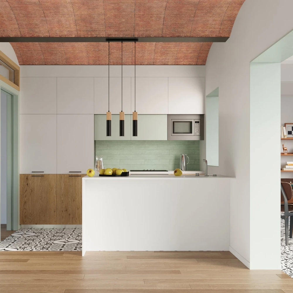 Sollux Lighting Pablo 3 Pendant Lamp, 3xGU10, 230V, IP20, Black and Natural Wood