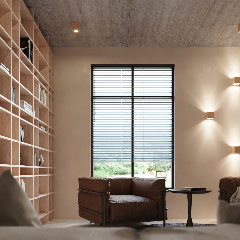 Sollux Lighting QUAD wall lamp natural wood, LED compatible, IP20, 220-240V, CE RoHS, Matte Gold finish