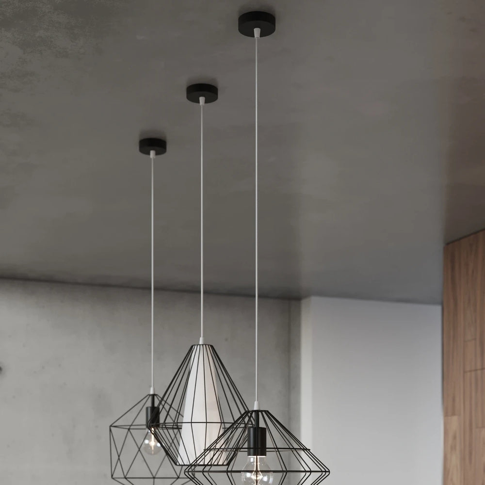 Sollux Lighting UMBERTO LED pendellampe, Sort, IP20, Aluminium, 220-240V, maks 50W, CE RoHS
