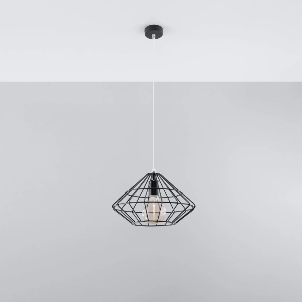 Sollux Lighting UMBERTO LED pendellampe, Sort, IP20, Aluminium, 220-240V, maks 50W, CE RoHS