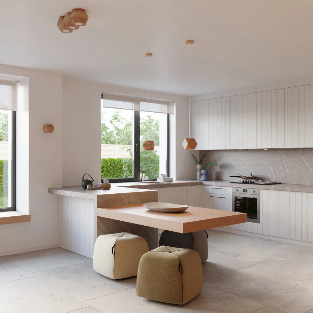 Sollux Lighting Woody væglampe naturligt træ, LED E27, IP20, Aluminium Mat Guld, 220-240V, CE RoHS