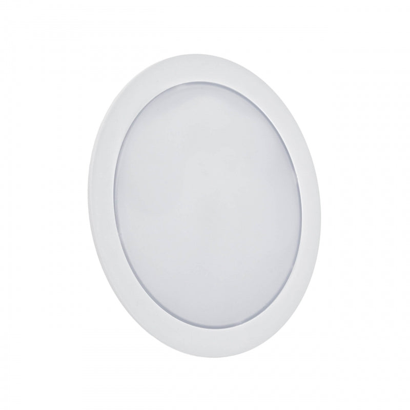 Spectrum ALGINE 2i1 LED downlight 12W 3000K 1200 lumen 230V IP20 rund overflade- eller indbygget Hvid