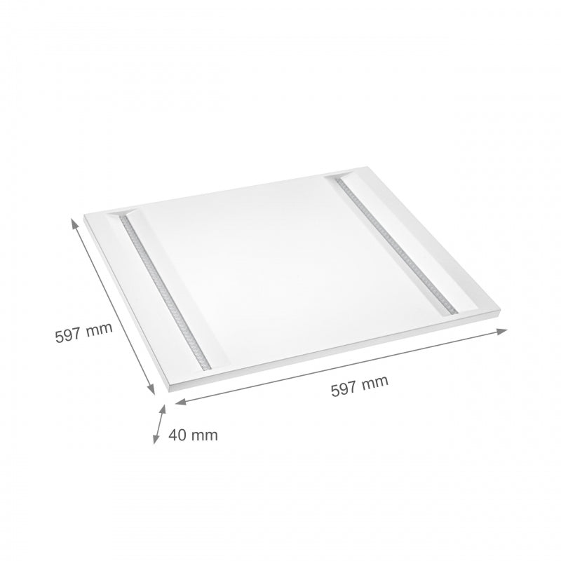 Spectrum ALGINE LINE LED loftpanel 44W 4000K 5700 lumen IP20 600x600mm Hvid UGR<16 CE