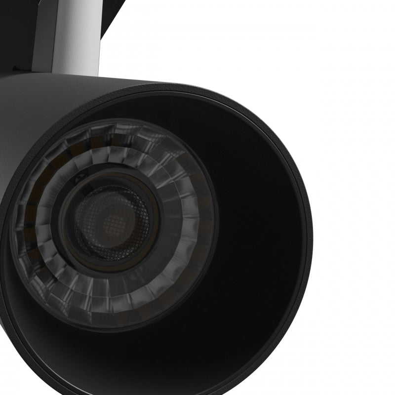 Spectrum ANDROMEDA PRIME LED Skinnelys 3-Faset 8W CCT 230V 25° Lysstråle IP20 Sort Aluminium
