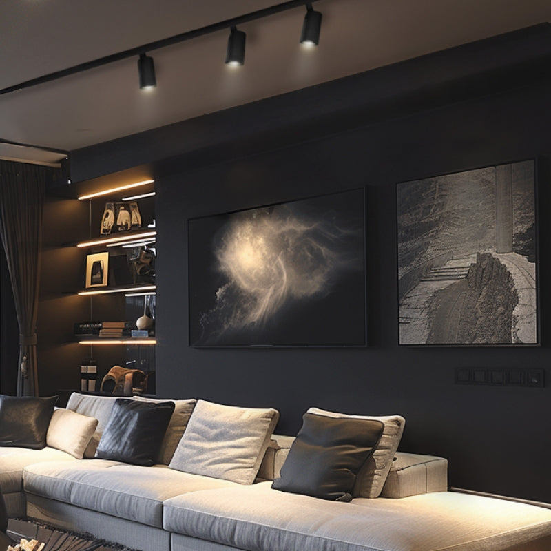 Spectrum ANDROMEDA PRIME LED Skinnelys 3-Faset 8W CCT 230V 25° Lysstråle IP20 Sort Aluminium
