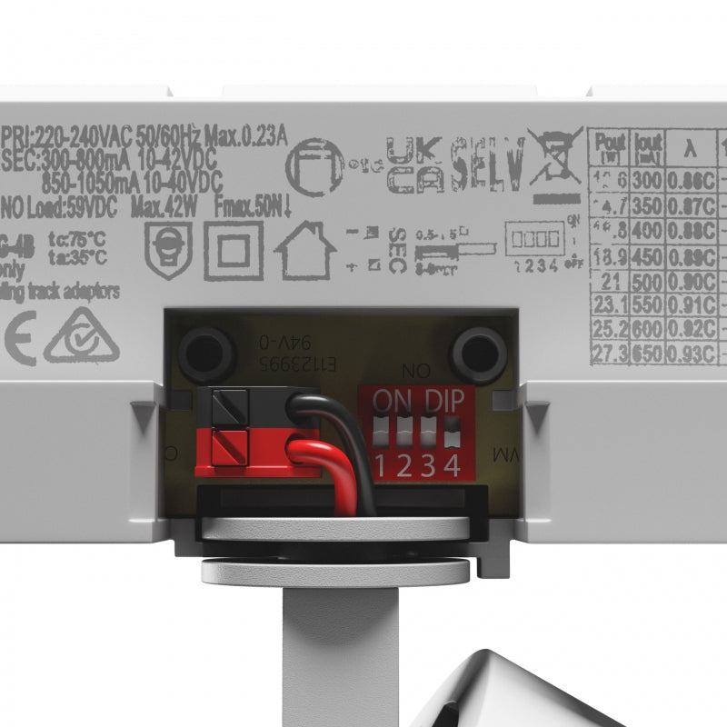 Spectrum ARTEMIDA Maxi LED Track Light 12-42W 4000K 4500 lumens CRI>90 36° 60° IP20 White 3-Phase