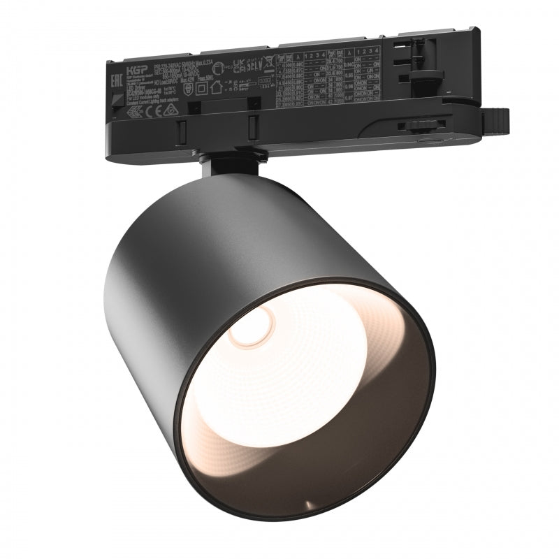 Spectrum ARTEMIDA Maxi LED Sporlægningslys 3-Faset 12-42W 3000K 4500 lumen CRI>90 IP20 Sort Aluminium