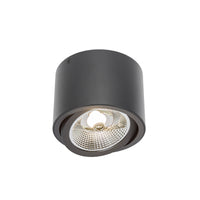 Spectrum CHLOE AR111 GU10 LED loftlampe, IP20, rund justerbar Sort aluminiumsarmatur, 20W maks 250V