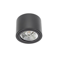 Spectrum CHLOE AR111 GU10 LED loftlampe, IP20, rund justerbar Sort aluminiumsarmatur, 20W maks 250V