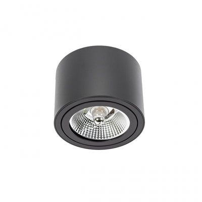 Spectrum CHLOE AR111 GU10 LED loftlampe, IP20, rund justerbar Sort aluminiumsarmatur, 20W maks 250V