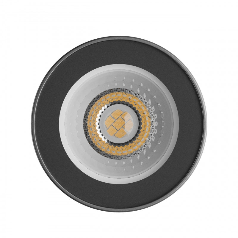 Spectrum CHLOE GU10 LED overfladelys Sort rund IP44 aluminiumshus 250V indendørs brug