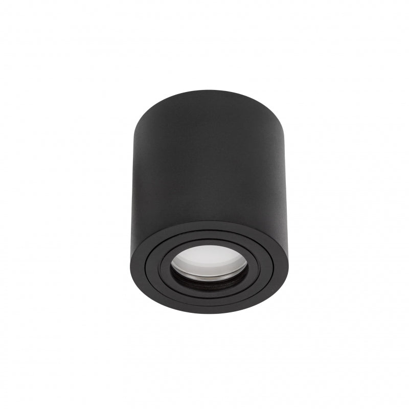 Spectrum CHLOE GU10 Overflademonteret Loftlampe, IP65 Sort Aluminium Rundt Hus, 250V, 6W Maks