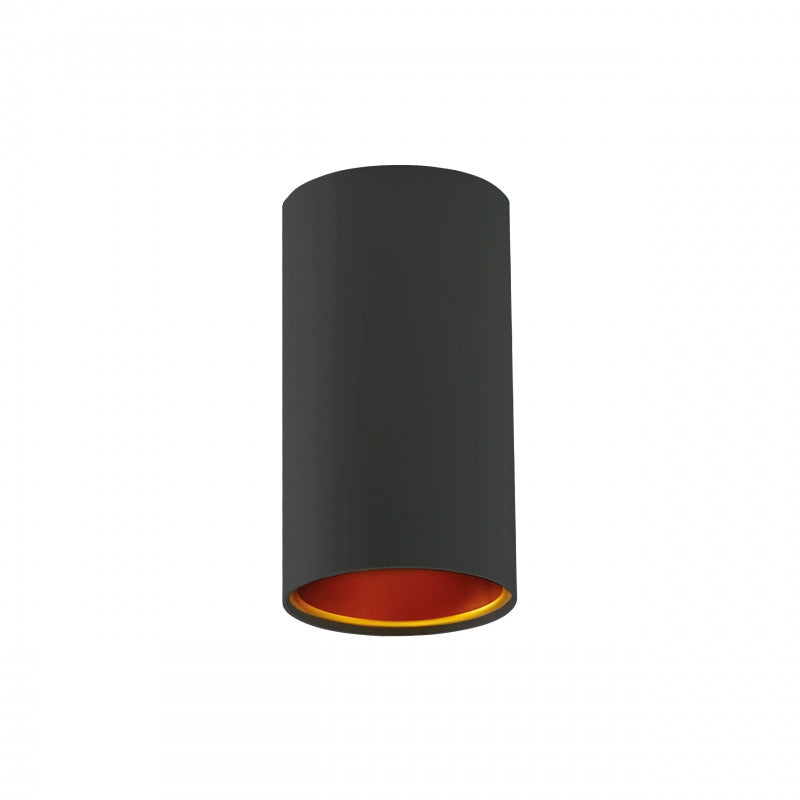 Spectrum CHLOE GU10 påbygget LED spot, maks 10W, IP20, Sort Gylden, 250V, aluminiumshus