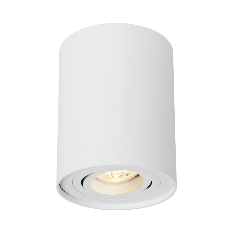 Spectrum CHLOE GU10 Surface Mounted LED Spot, IP20, 250V, Adjustable Round White Aluminum Housing