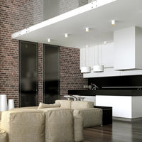 Spectrum CHLOE GU10 påbygget LED spot, Hvid Gylden cylinder, IP20, 250V, aluminiums hus, indendørs loftslampe