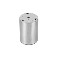 Spectrum CHLOE MINI GU10 påbygget loftslampe, Sølvfarvet krop med Guld ring og Sort kant, IP20