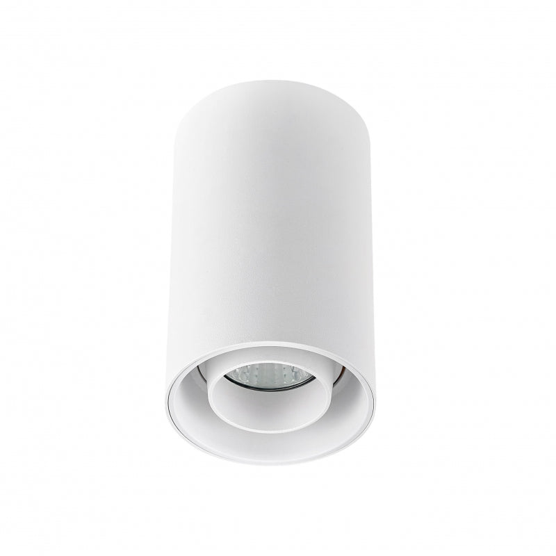 Spectrum CHLOE Spot GU10 LED Overflademonteret Lampe IP20 Hvid Justerbar 50° Loftmontering 250V Aluminium