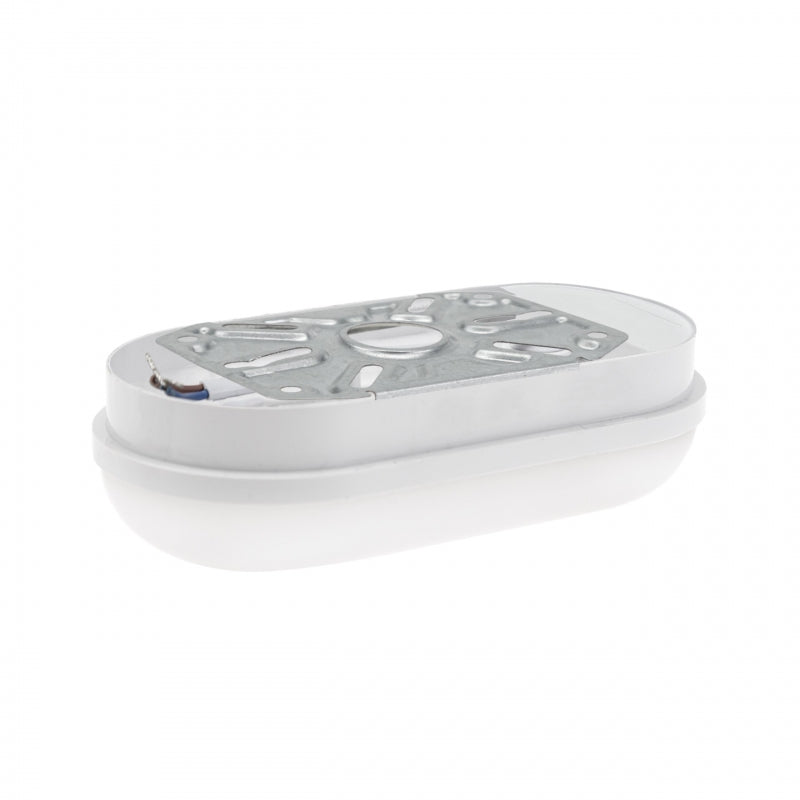 Spectrum LED 8W Oval Ceiling Light IP54 230V 4000K Neutral White 820 lumens Polycarbonate Housing
