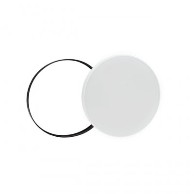 Spectrum LED loftlampe 32W 6000K 230V IP54 rund Hvid Sort 3450 lumen 115° lysvinkel påbygning