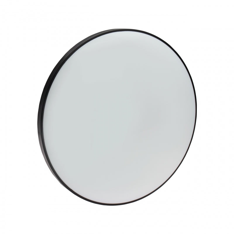 Spectrum LED loftlampe 32W 6000K 230V IP54 rund Hvid Sort 3450 lumen 115° lysvinkel påbygning
