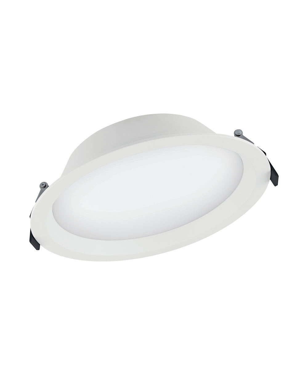 Spectrum LED Downlight Alu DN200 25W 2370 lumen 4000K Køligt Hvid IP44 215mm udskæring