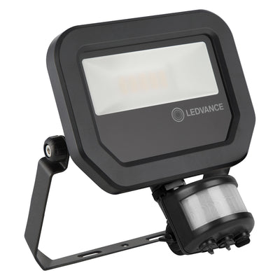Spectrum LED projektør med sensor Sort 10W 1100 lumen 3000K IP65 bred lysstråle udendørsbelysning
