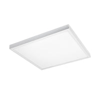 Spectrum LED ramme til ALGINE 600x600 påbygget armatur, Hvidt aluminiums kabinet