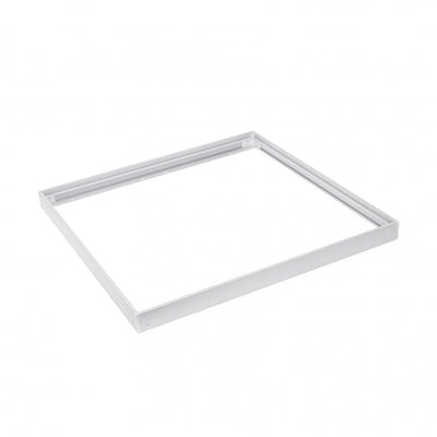 Spectrum LED ramme til ALGINE 600x600 påbygget armatur, Hvidt aluminiums kabinet
