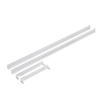 Spectrum LED ramme til påbygget ALGINE armatur 300x1200mm, Hvid aluminium polycarbonat konstruktion