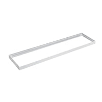 Spectrum LED ramme til påbygget ALGINE armatur 300x1200mm, Hvid aluminium polycarbonat konstruktion